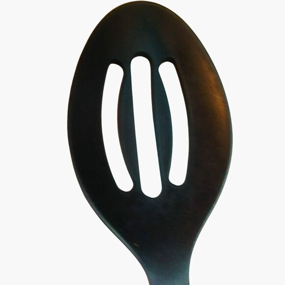 Coghlans Black Slotted Spoon Spatula Set Heat Resistant Nylon - Picture 7 of 13